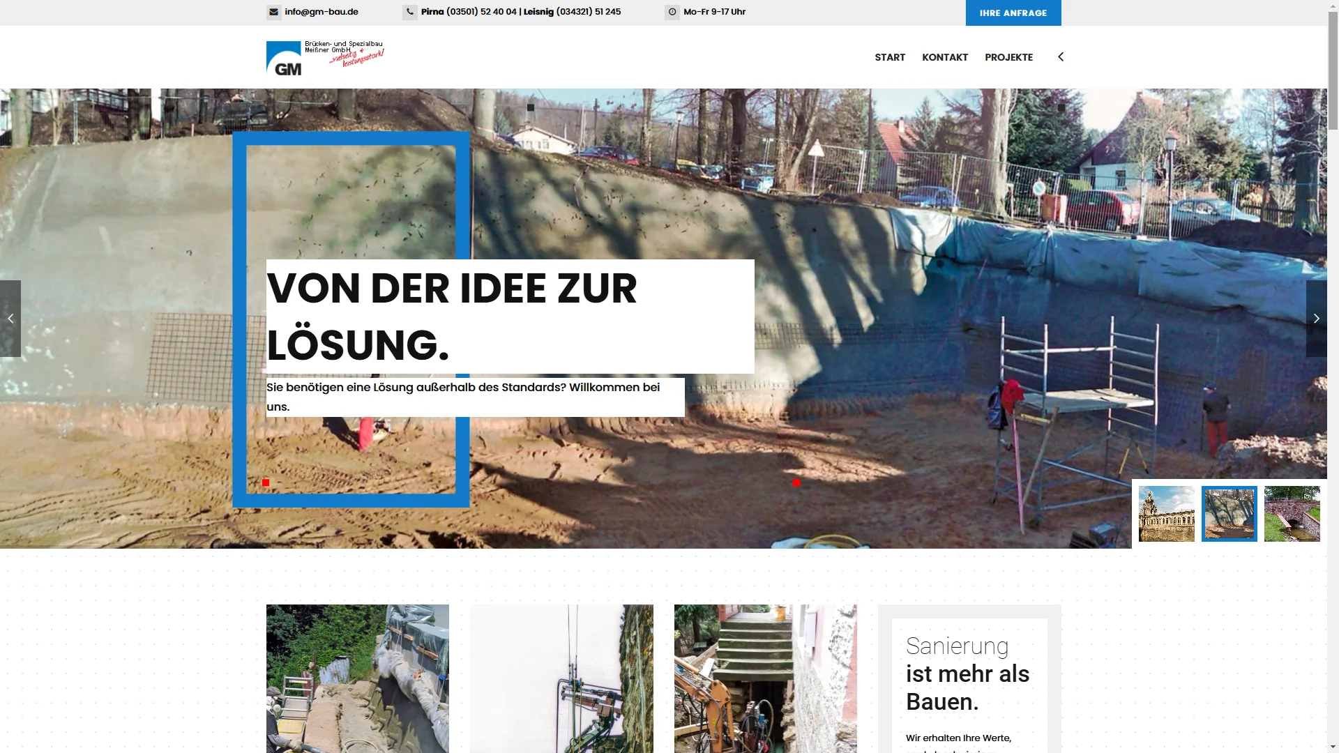 Handwerker Website