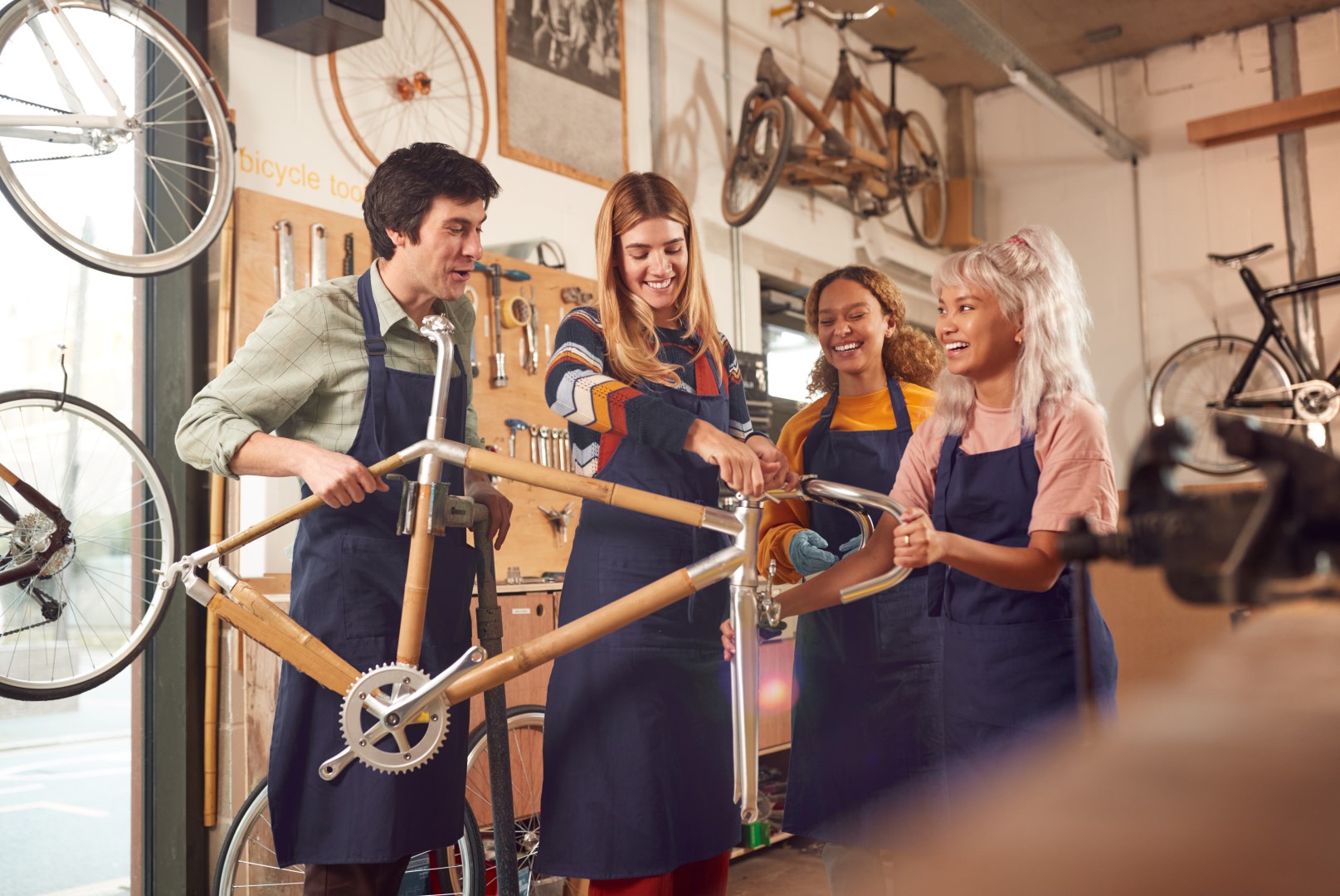 Fahrrad-Reparatur Workshop